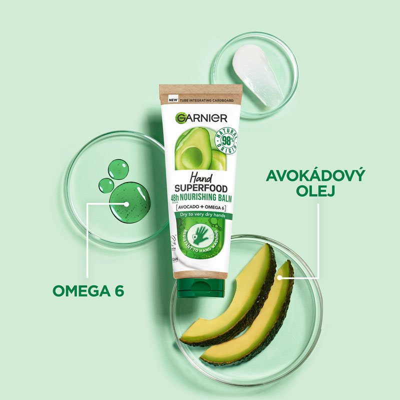 Superfood hydratační krém na ruce s avokádem a omega 6 - 7