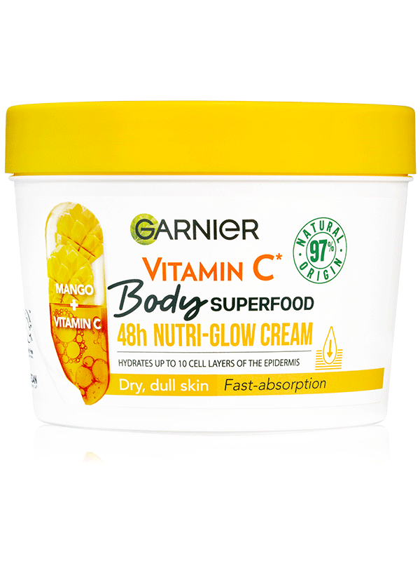 Garnier Body Food Krém na rozjasnění těla Mango + Vitamin C