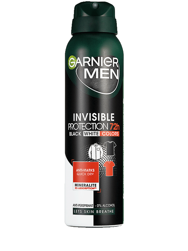 Invisible Black White Colors antiperspirant ve spreji pro muže
