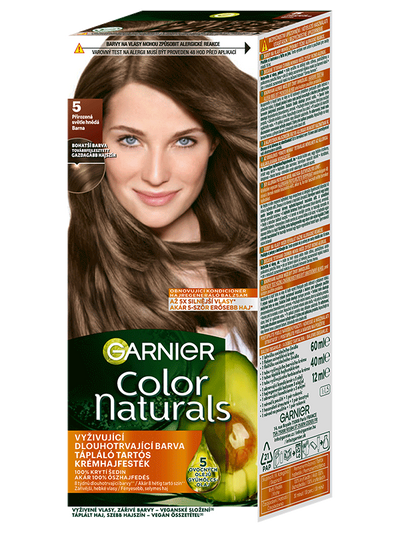Color Naturals permanentní barva na vlasy 5 Přirozená světle hnědá