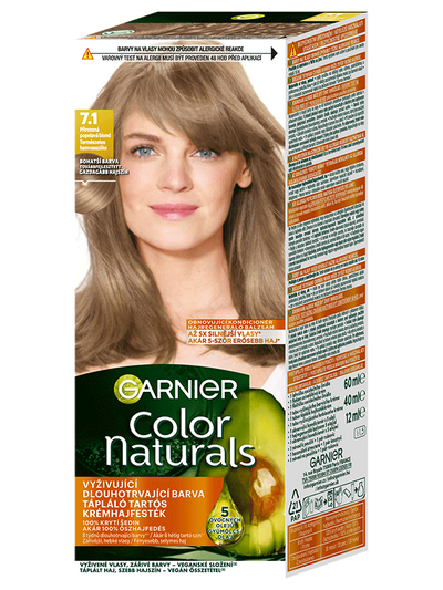 Color Naturals permanentní barva na vlasy 7.1 Přirozená popelavá blond