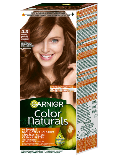 Color Naturals permanentní barva na vlasy 4.3 Přirozená zlatohnědá