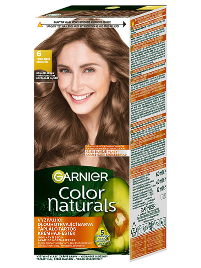 Color Naturals permanentní barva na vlasy 6 Tmavá blond