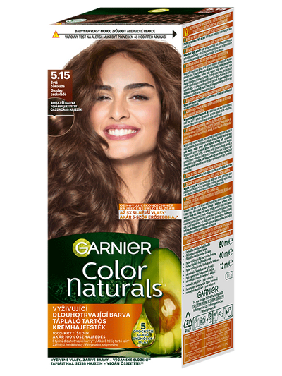 Color Naturals permanentní barva na vlasy 5.15 Sytá čokoládová