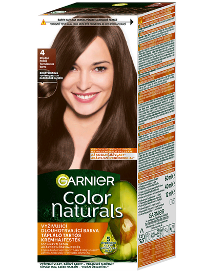 Color Naturals permanentní barva na vlasy - 4 středně hnědá