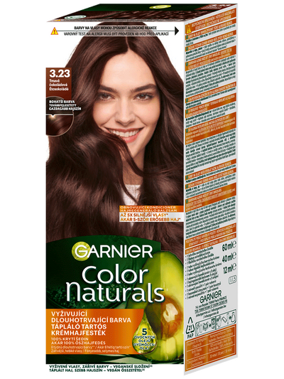Color Naturals permanentní barva na vlasy - 3.23 tmavá čokoláda