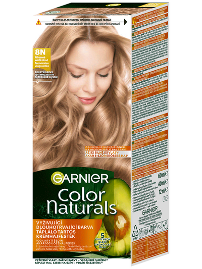 Color Naturals permanentní barva na vlasy - 8N přirozená světlá blond