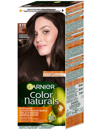 Color Naturals permanentní barva na vlasy - 3.12 ledová tmavě hnědá