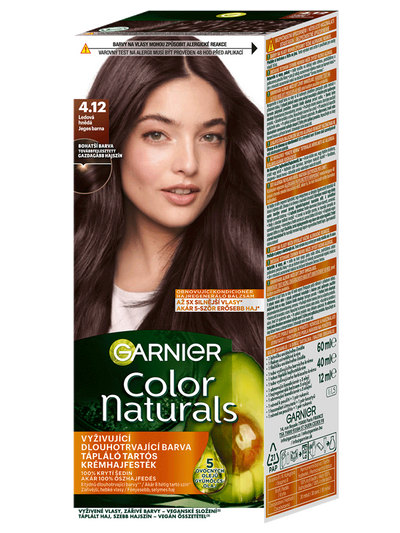 Color Naturals permanentní barva na vlasy - 4.12 ledová hnědá