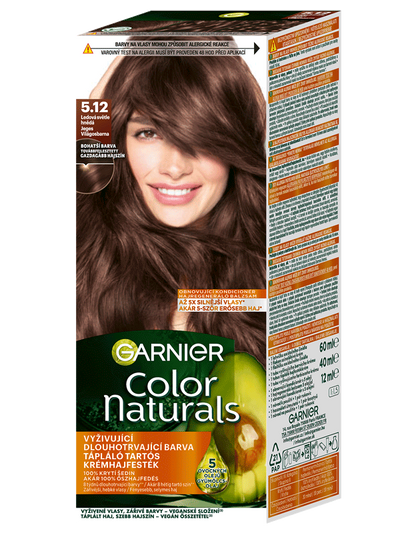 Color Naturals permanentní barva na vlasy - 5.12 ledová světle hnědá