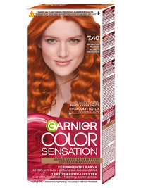 Color Sensation permanentní barva na vlasy - 7.40 intenzivní měděná