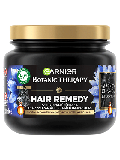 Hair Remedy Magnetic Charcoal Hydratační maska pro mastné vlasy a suché konečky vlasů