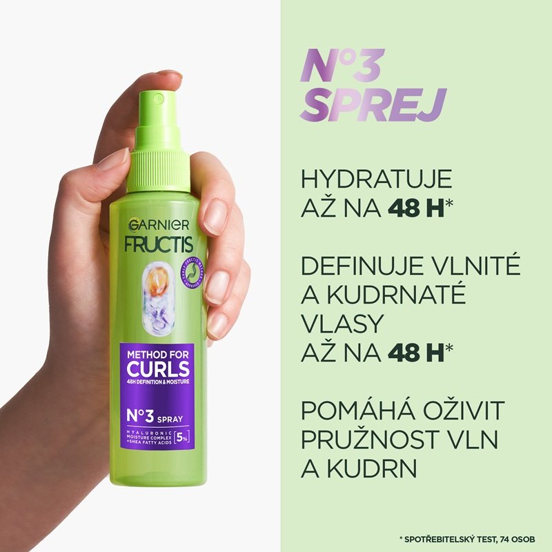Fructis Curls Method hydratační osvěžující sprej pro suché vlnité a kudrnaté vlasy - 2