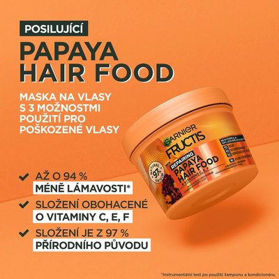 Garnier Fructis Hair Food Papaya maska na vlasy - 3