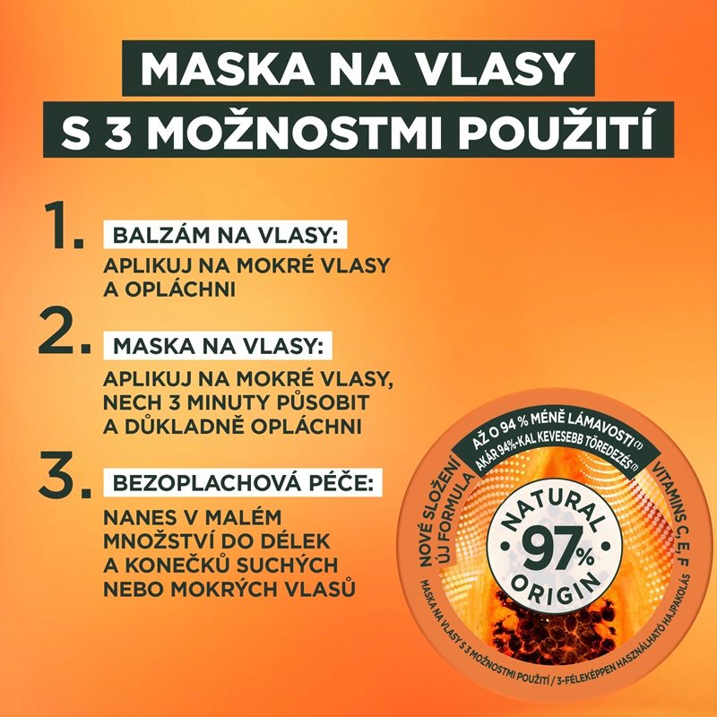 Garnier Fructis Hair Food Papaya maska na vlasy - 4