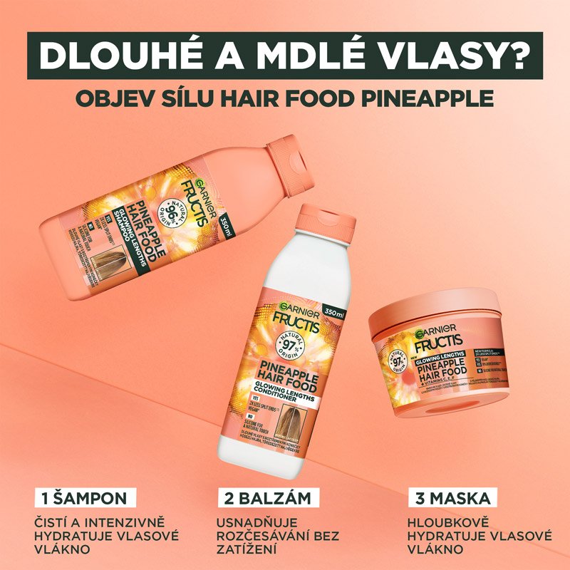 Hair Food Ananas Rozjasňující šampon na vlasy - 3