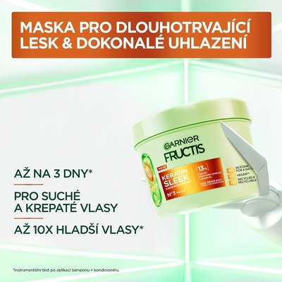 Garnier Fructis Keratin Sleek maska na vlasy - 3