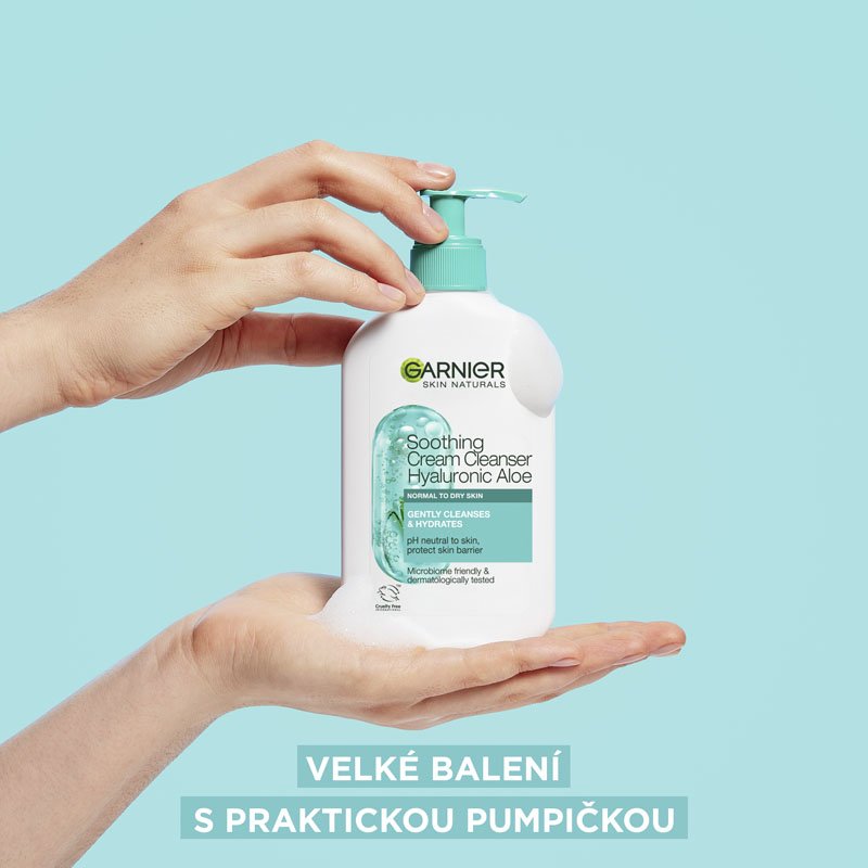 Skin Naturals zklidňující čisticí krém s kyselinou hyaluronovou a aloe vera - 4