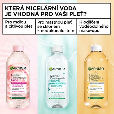 Skin Naturals rozjasňující micelární voda s růžovou vodou, 400 ml - 8