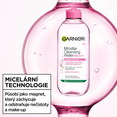 Skin Naturals micelarní voda 3in1 pro citlivou pleť 400 ml - 3