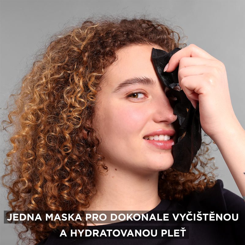 Skin Naturals očisťující a hydratační textilní maska s výtažkem z černé řasy na rozšířené póry - 6
