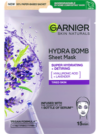 Textilní maska s levandulí proti unavené pleti