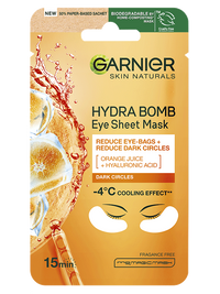 Povzbuzující oční maska obohacená o šťávu z pomeranče