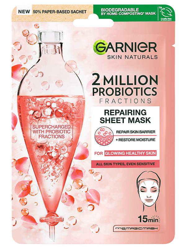Skin Naturals regenerační textilní maska s probiotickými frakcemi