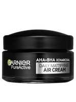 Pure Active AHA + BHA lehký denní zmatňující krém 3v1 s aktivním uhlím