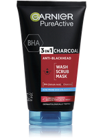 Skin Naturals Pure Active 3v1 maska s aktivním uhlím proti černým tečkám