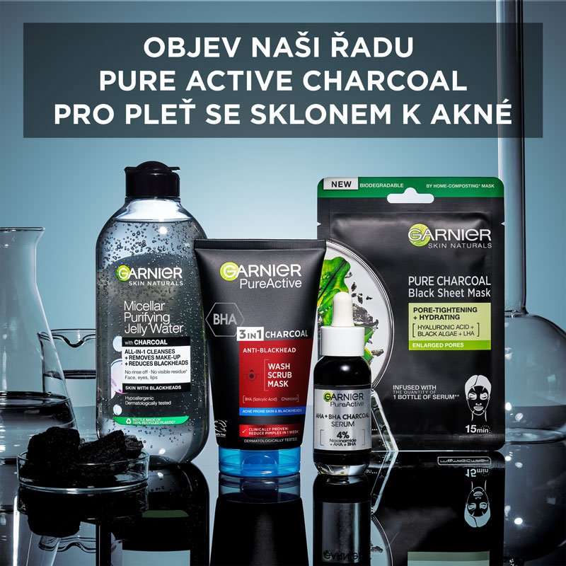 Skin Naturals Pure Active 3v1 maska s aktivním uhlím proti černým tečkám - 7