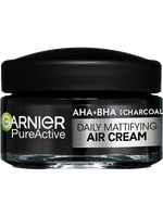 Pure Active AHA + BHA lehký denní zmatňující krém 3v1 s aktivním uhlím