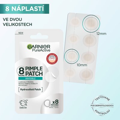 Hydrokoloidní neviditelné náplasti na nedokonalosti s BHA - 8 db - 2