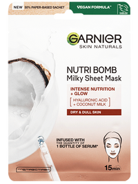 Nutri Bomb textilní pleťová maska s kokosovým mlékem