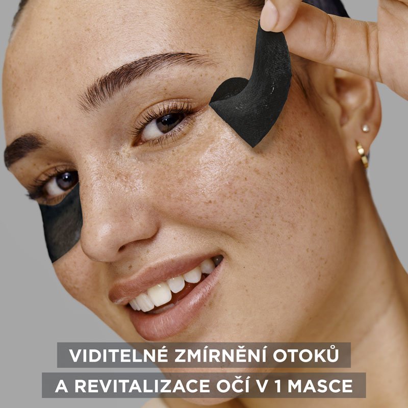 Skin Naturals oční maska s aktivním uhlím pro osvěžení očního okolí - 4