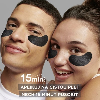 Skin Naturals oční maska s aktivním uhlím pro osvěžení očního okolí - 6