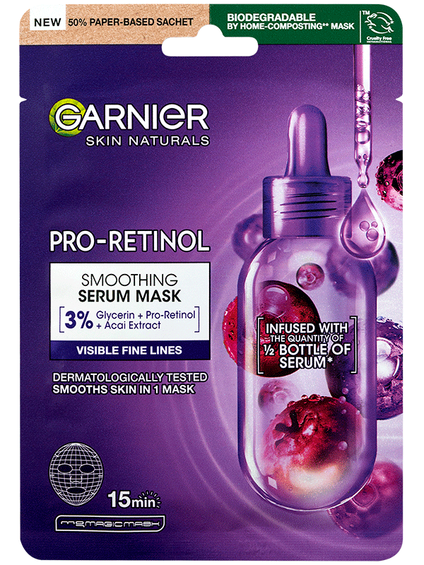 Garnier Skin Naturals Pro-Retinol vyhlazující sérum maska