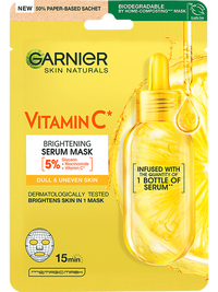 Garnier textilní maska s vitamínem C pro rozjasnění pleti