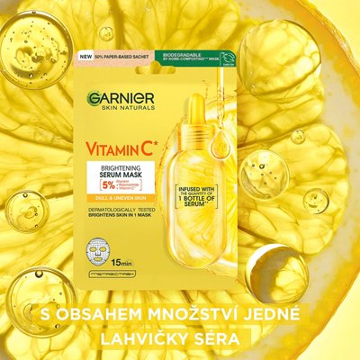 Garnier textilní maska s vitamínem C pro rozjasnění pleti - 4