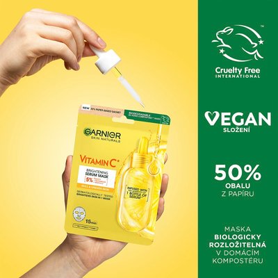 Garnier textilní maska s vitamínem C pro rozjasnění pleti - 8