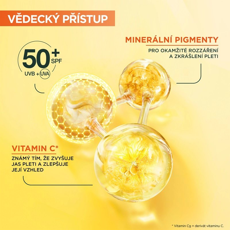 Skin Naturals Vitamin C denní rozjasňující UV fluid SPF 50+ glow - 3