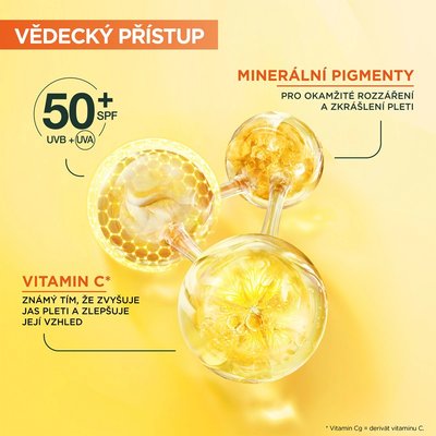 Skin Naturals Vitamin C denní rozjasňující UV fluid SPF 50+ glow - 3