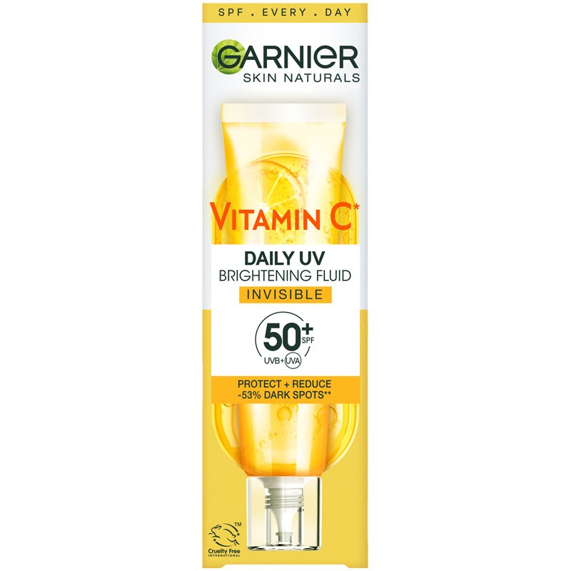 Skin Naturals Vitamin C denní rozjasňující UV fluid SPF 50+ invisible - 2