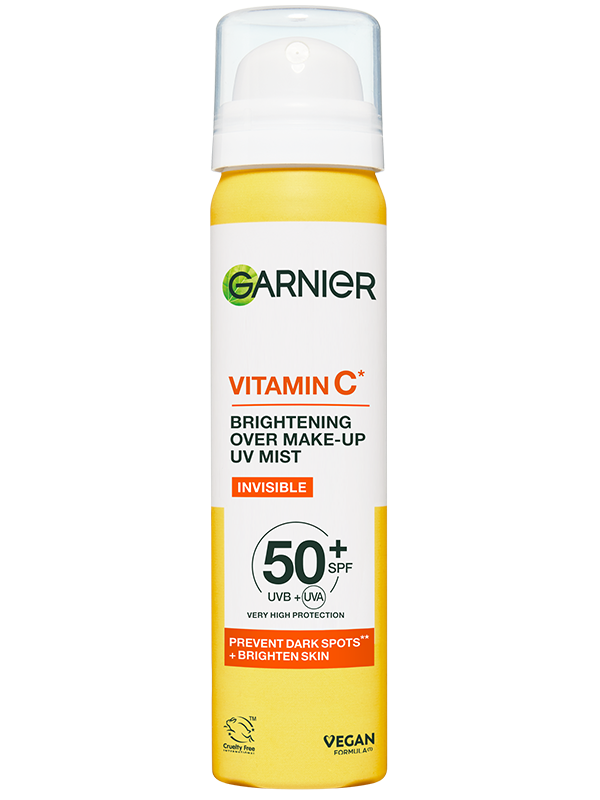 Garnier Vitamin C* Rozjasňující neviditelná pleťová mlha s SPF 50+ 75ml