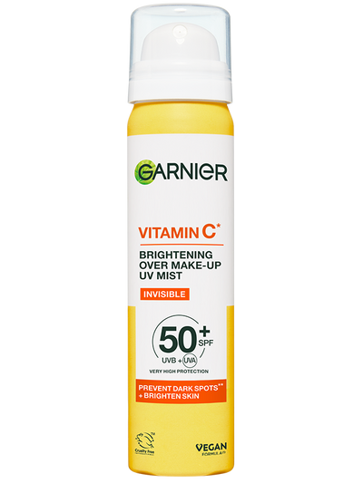 Garnier Vitamin C* Rozjasňující neviditelná pleťová mlha s SPF 50+ 75ml