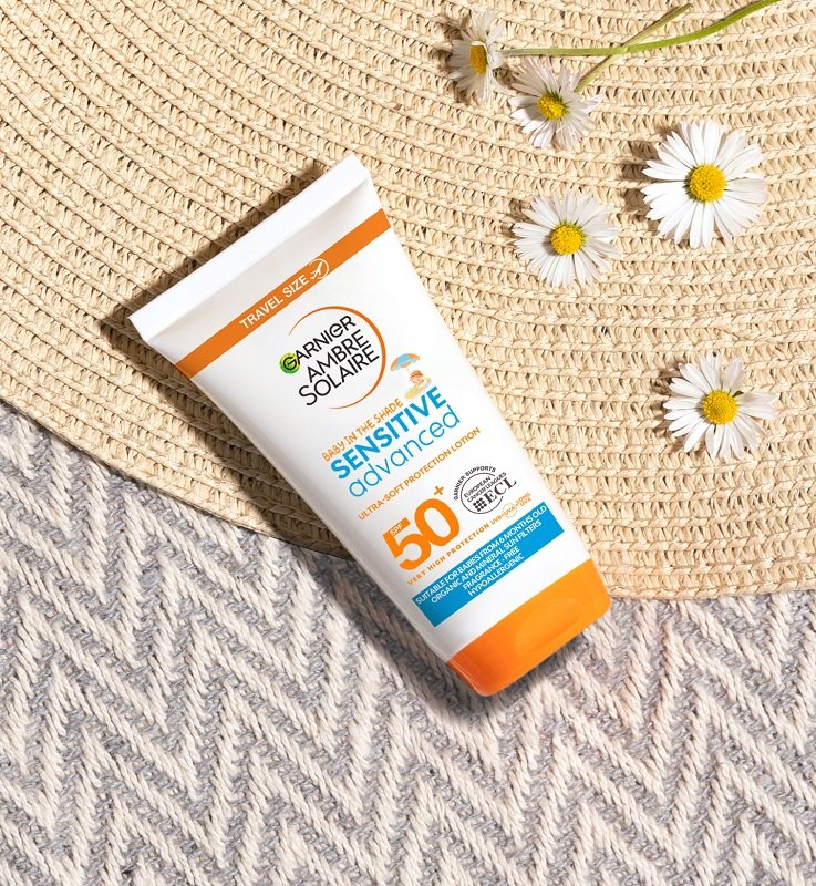 Sensitive Advanced opalovací mléko pro děti SPF 50+ travel size