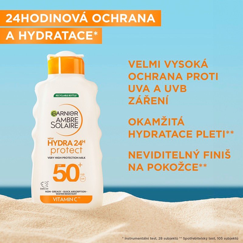 Hydra24h Protect Ochranné opalovací mléko proti UV záření s velmi vysokou ochrannou SPF 50 - 6