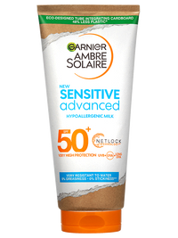 Garnier Ambre Solaire Sensitive Advanced opalovací mléko, velmi vysoká ochrana, světlá citlivá pokožka, SPF 50+, 175ml