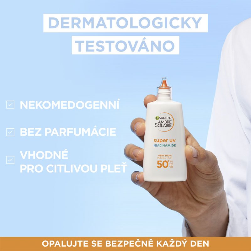 Ambre Solaire Super UV denní fluid proti nedokonalostem s Niacinamidem a SPF 50+ - 3