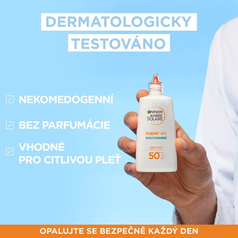 Ambre Solaire Super UV denní fluid proti nedokonalostem s Niacinamidem a SPF 50+ - 5